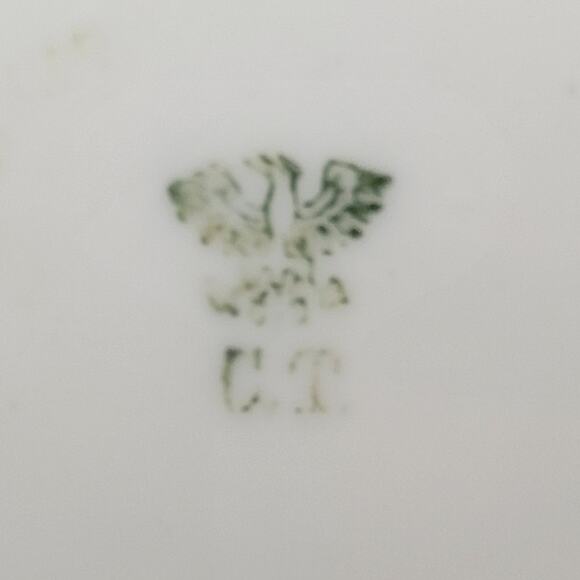 CT Carl Tielsch Altwasser Antique Roses Gilded Starburst Flourish Cake Plate - Picture 3 of 8